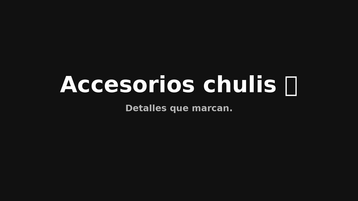 Accesorios chulis✨